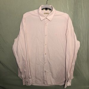 Baby pink button up shirt from Burberry Brit